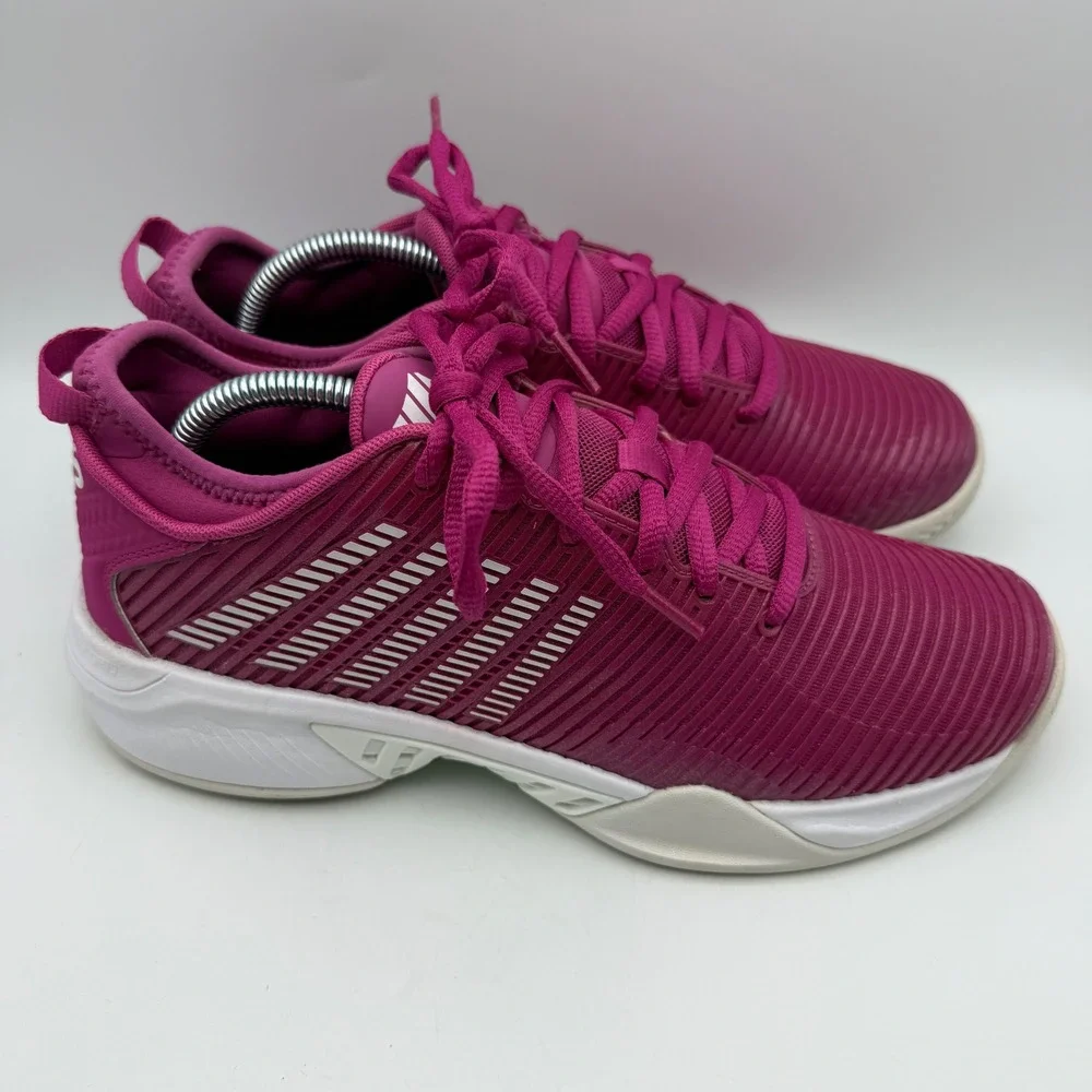 K-Swiss Hypercourt Supreme Tennis Shoes Womens 10 Magenta Pink 96615-666-M LOW